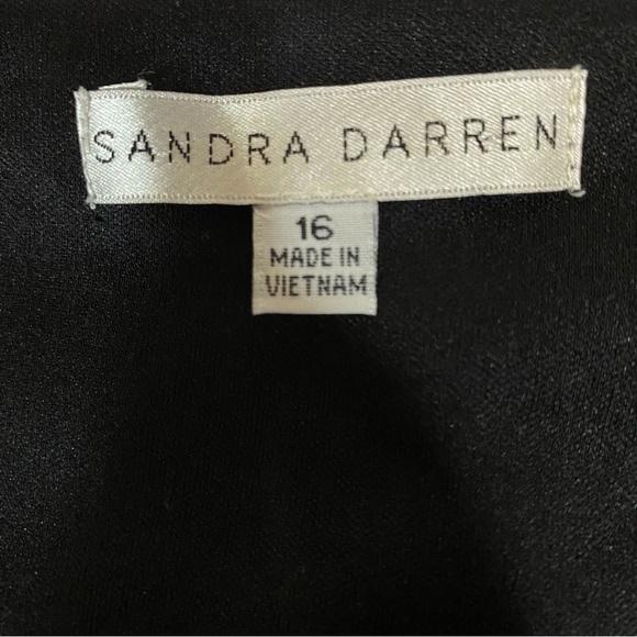 Sandra Darren Women's Dress Midi Scoop Neck Chevron Print Stretch Knit Tunic 16 - Picture 6 of 15